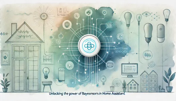 Illustration of Bayesian sensor automation in a smart home setup